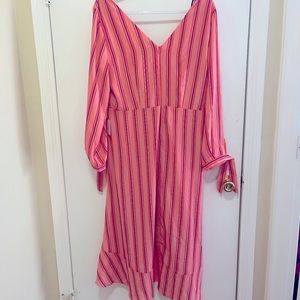 New with tags!!! Laundry by Shelly Segal LA striped wrap dress